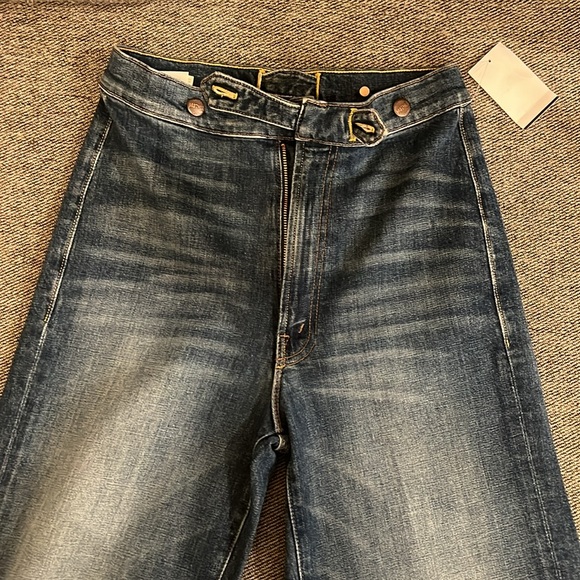 NWT Mother The Loop De Loop Fray Jeans in Just One Sip - Picture 10 of 13